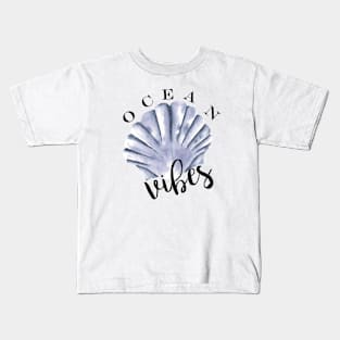 OCEAN VIBES SEA SHELL Kids T-Shirt